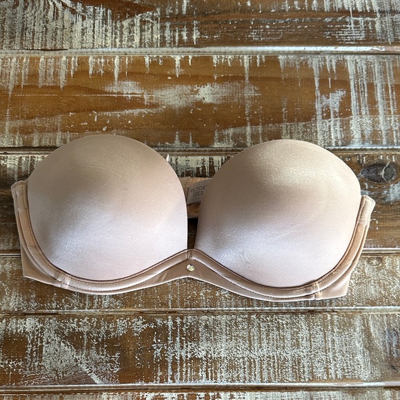 Victoria's Secret Strapless Beige Bra 32B - Picture 1 of 6